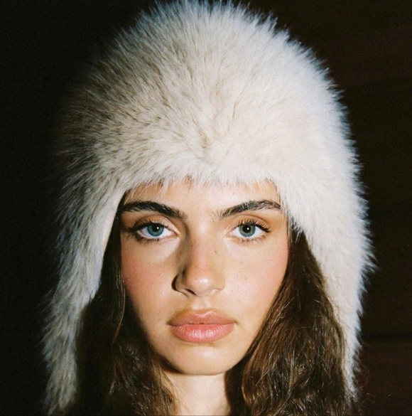 New Lack Of Color Snuggle Faux Fur Fabric Almond Hood Trapper Hat NWT main image 11